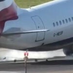 El avión de British Airways golpea en la pista de Heathrow debido al viento