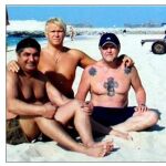 De izquierda a derecha: Zachary Kalashov, Vladislav Leontiev y Vyacheslav Ivankov en una imagen recogida en el informe de la Guardia Civil.