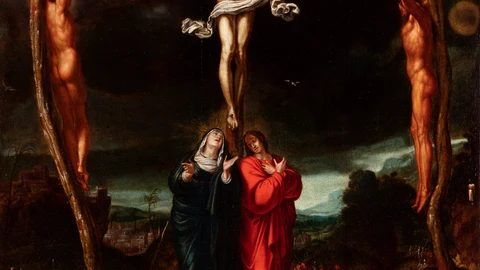 "Calvario" (1560), óleo de Pedro de Campaña