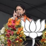 La ministra india de Desarrollo de la Mujer y el Niño, Smriti Irani. 03/02/2022