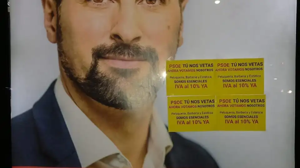 Campaña &quot;PSOE tú nos vetas, ahora votamos nosotros&quot; del sector la peluquería y estética de Castilla y León