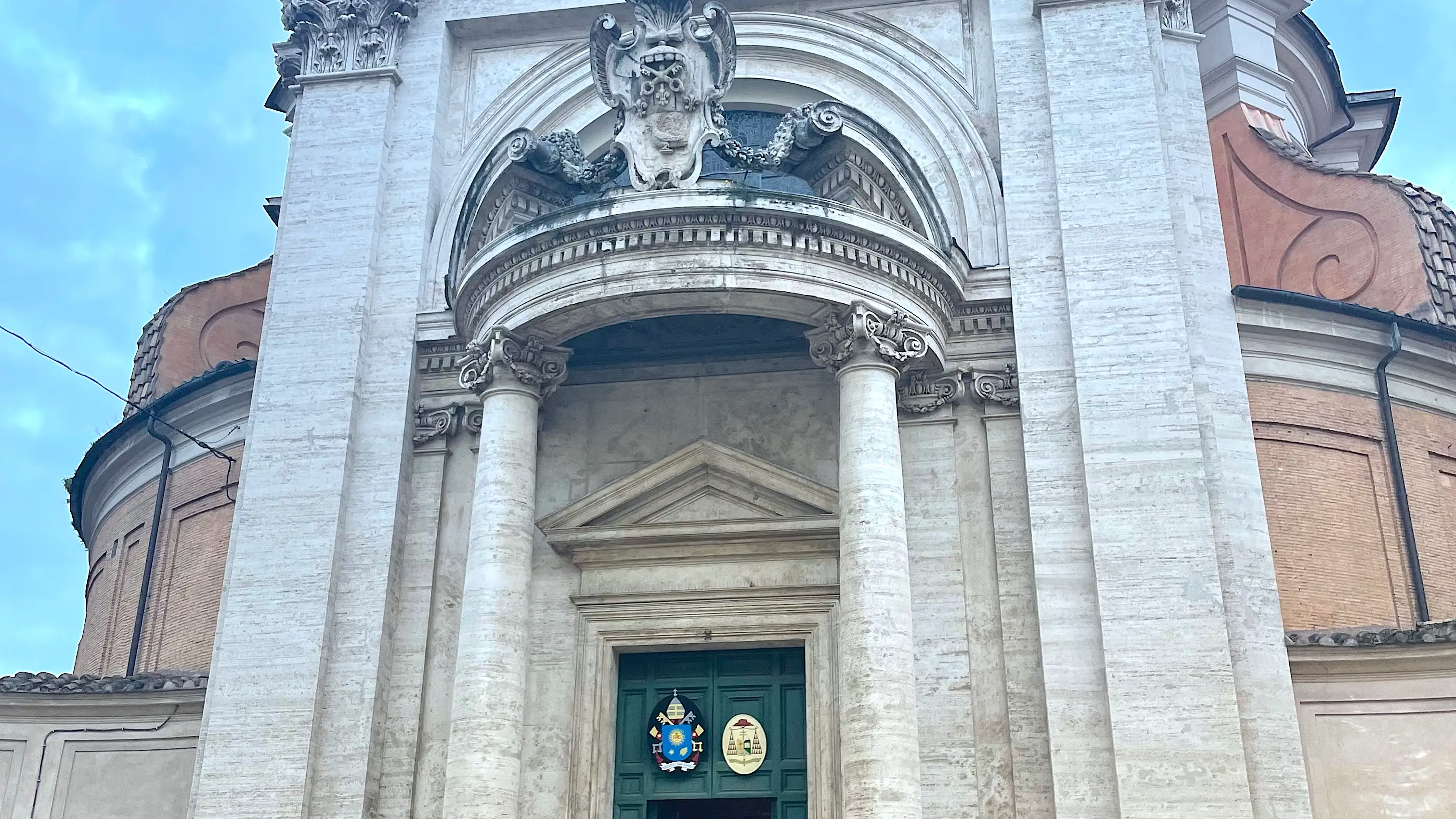 Fachada de la iglesia Sant' Andrea del Quirinale