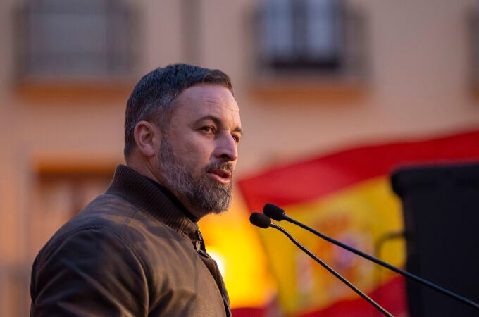El líder de Vox, Santiago Abascal