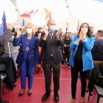 La presidenta de Ciudadanos, Inés Arrimadas, participa en el acto central de campaña de Ciudadanos Castilla y León junto al candidato a la Presidencia de la Junta de Castilla y León, Francisco Igea, y la exconsejera Inés Arrimadas