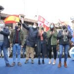 El candidato del Partido Popular a la Presidencia de la Junta, Alfonso Fernández Mañueco, celebra un acto joven junto a la presidenta de Nuevas Generaciones, Beatriz Fanjul; el portavoz del PP en el Senado, Javier Maroto; el cabeza de lista por Segovia, Francisco Vázquez; y el presidente de Nuevas Generaciones en Castilla y León, Eduardo Carazo