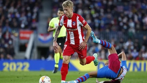 Daniel Wass con el Atlético de Madrid.