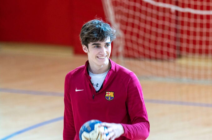 Pablo Urdangarin en un partido de balonmano