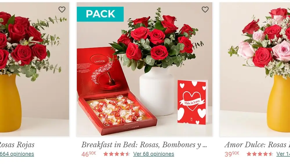 Ideas para regalar flores por San Valentín