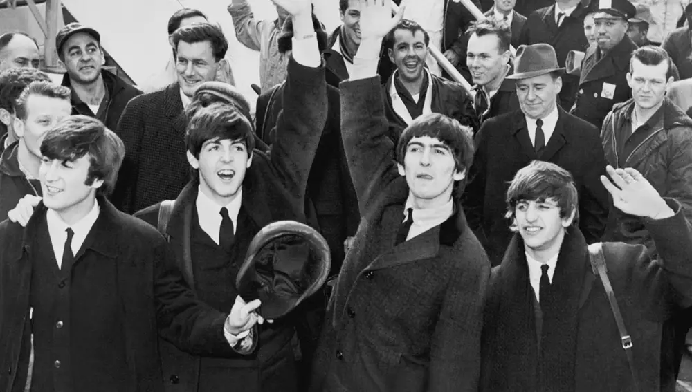 Los Beatles, a su llegada a EE UU