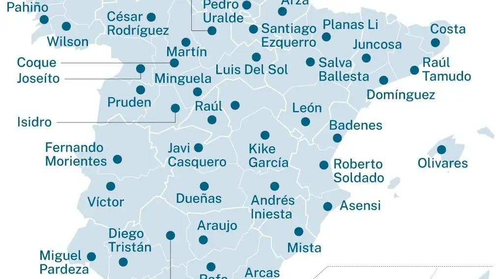 Máximos goleadores de España