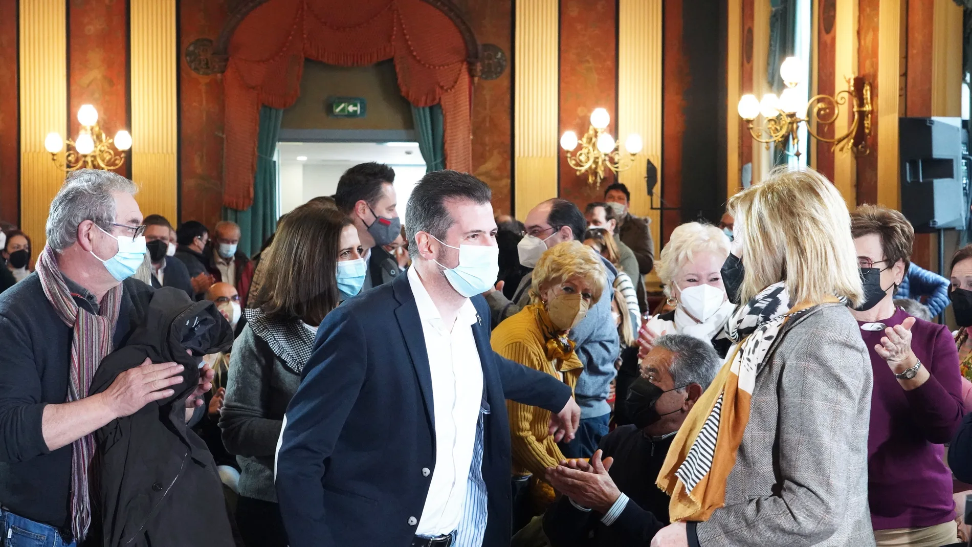 El candidato del PSOE a la Junta, Luis Tudanca, llega al acto sectorial sobre función pública en Burgos