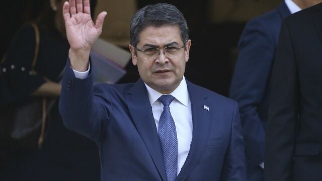 Foto archivo: El presidente de Honduras, Juan Orlando Hernández en Chile