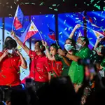Ferdinand Marcos Jr. lanza su campaña electoral ayer en Manila