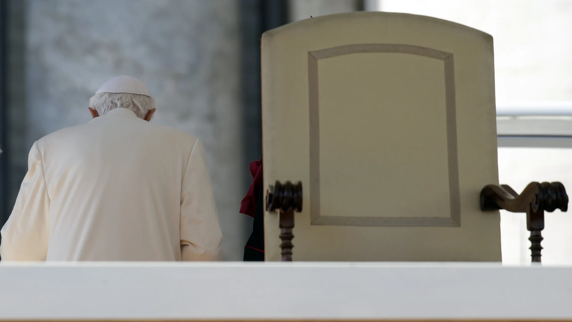 Benedicto XVI, en una de sus últimas celebraciones como pontífice en activo