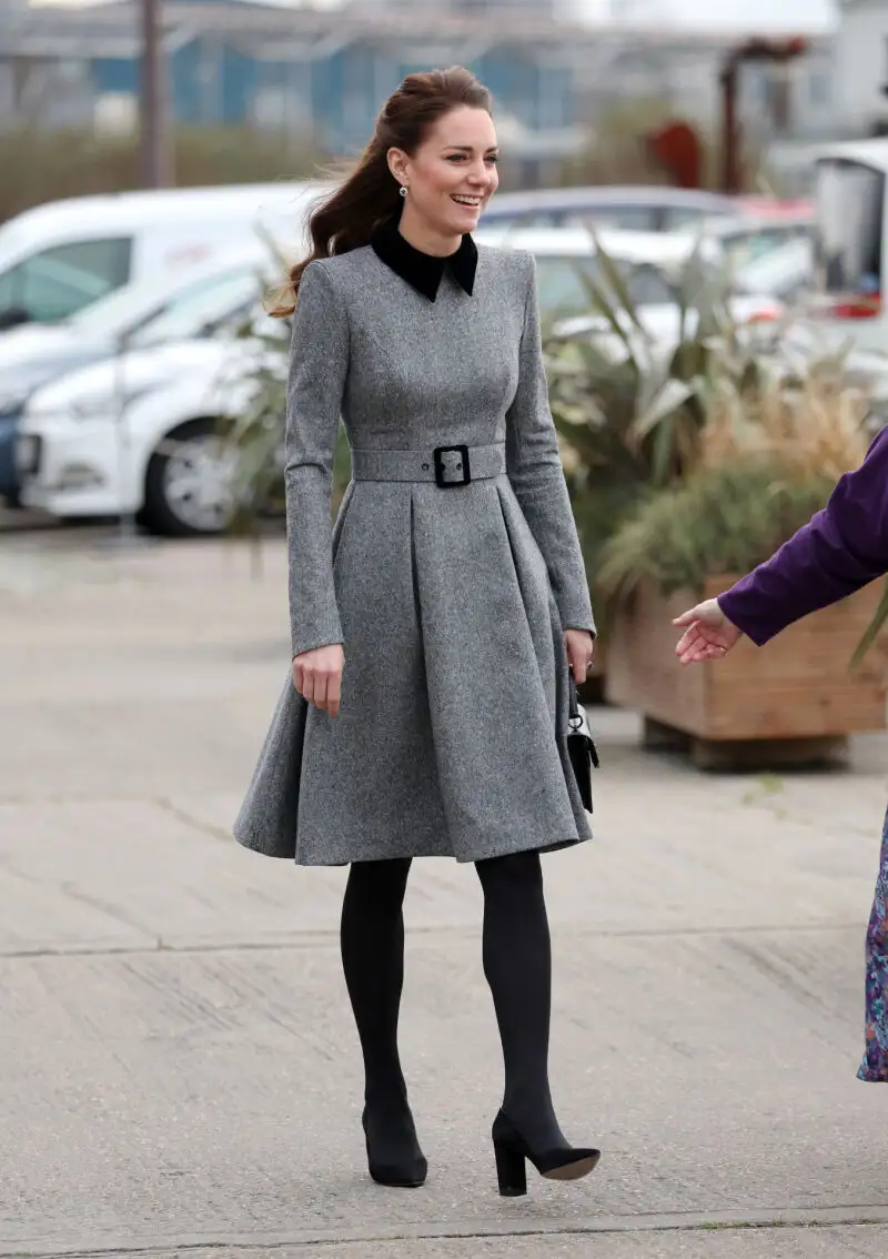 Kate Middleton, duquesa de Cambridge, llega para visitar el Trinity Buoy Wharf de la fundación, en Londres.