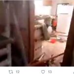 Captura del vídeo del estado en que quedó la casa en la que se escondía Hashimi (MOSSAD no oficial)