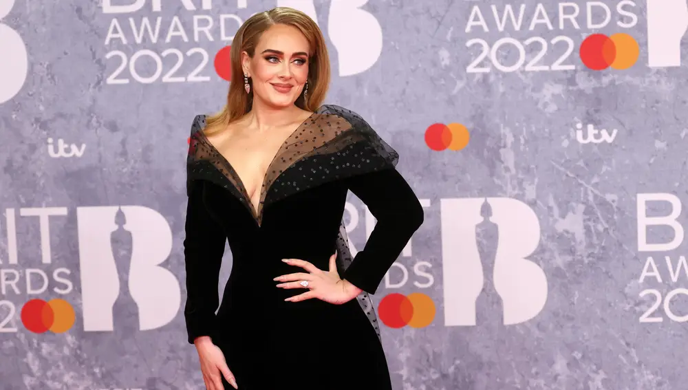 Adele en los Brit Awards.