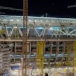Pruebas de iluminación del Nuevo Bernabéu