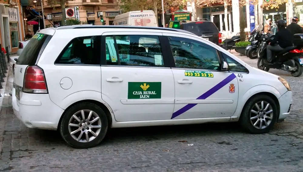 Imagen de un taxi de Jaén