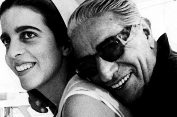 Christina y su padre, Aristóteles Onassis