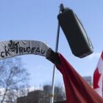 Los manifestantes han puesto en su punto de mira la política anticovid del "premier" canadiense, Justin Trudeau