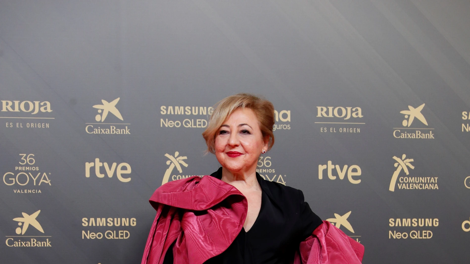 La actriz Carmen Machi en la alfombra roja de la pasada edición de los Goya