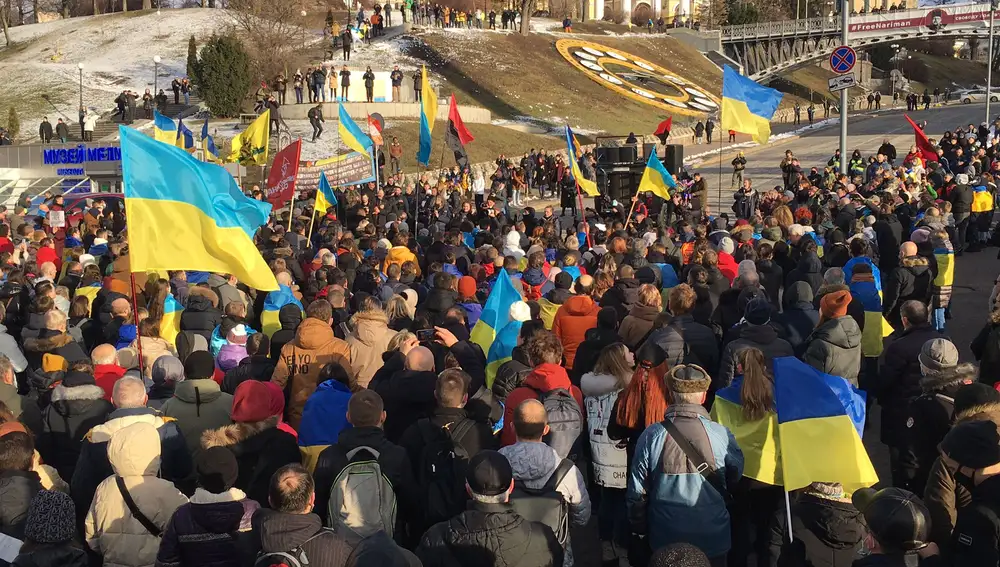 Manifestación en Kiev