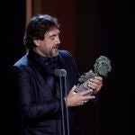 El actor Javier Bardem recibe el Goya a Mejor Actor Protagonista, por su trabajo en 'El buen patrón'