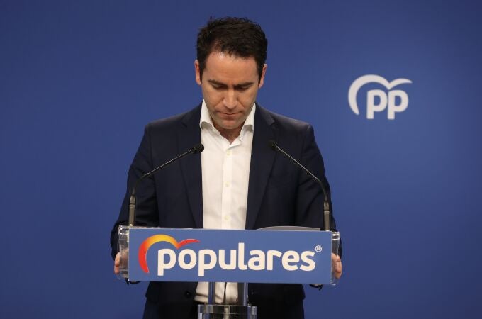 El secretario general del Partido Popular Teodoro García Egea hace una valoración de los resultados electorales tras las elecciones en Castilla y León