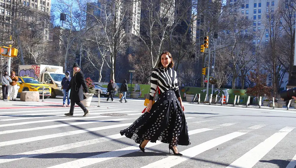 Tamara Falcó en la Semana de la moda de Nueva York.