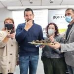 De izda a dcha, Yolanda Santos, Pablo Cabezón, Beatriz Martínez y Enrique Rubio presentan las Jornadas Soria y Trufa