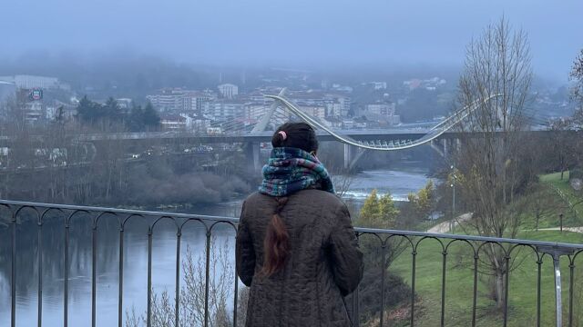 Refugiada afgana en Ourense, España.