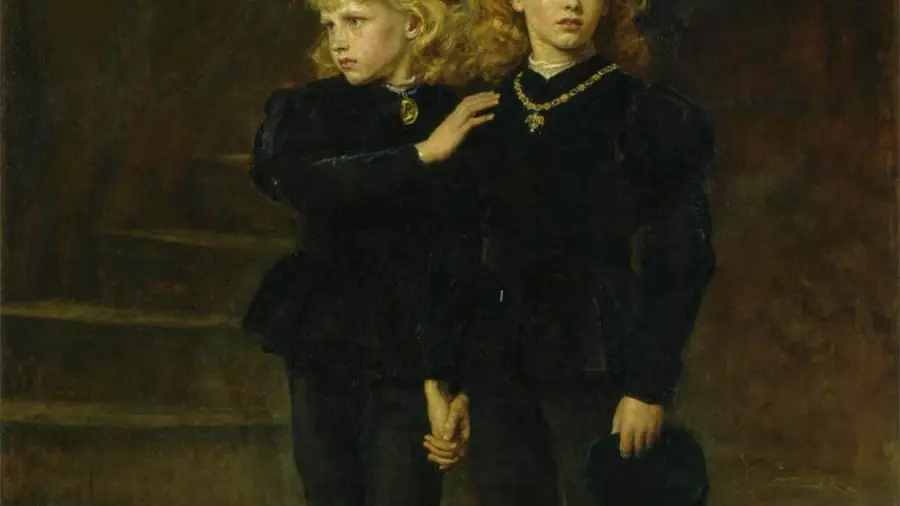 Retrato de Edward y su hermano Richard, realizado por Sir John Everett Millais