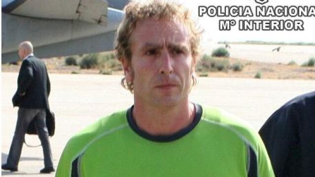 Mikel Otegui, tras ser entregado por Francia