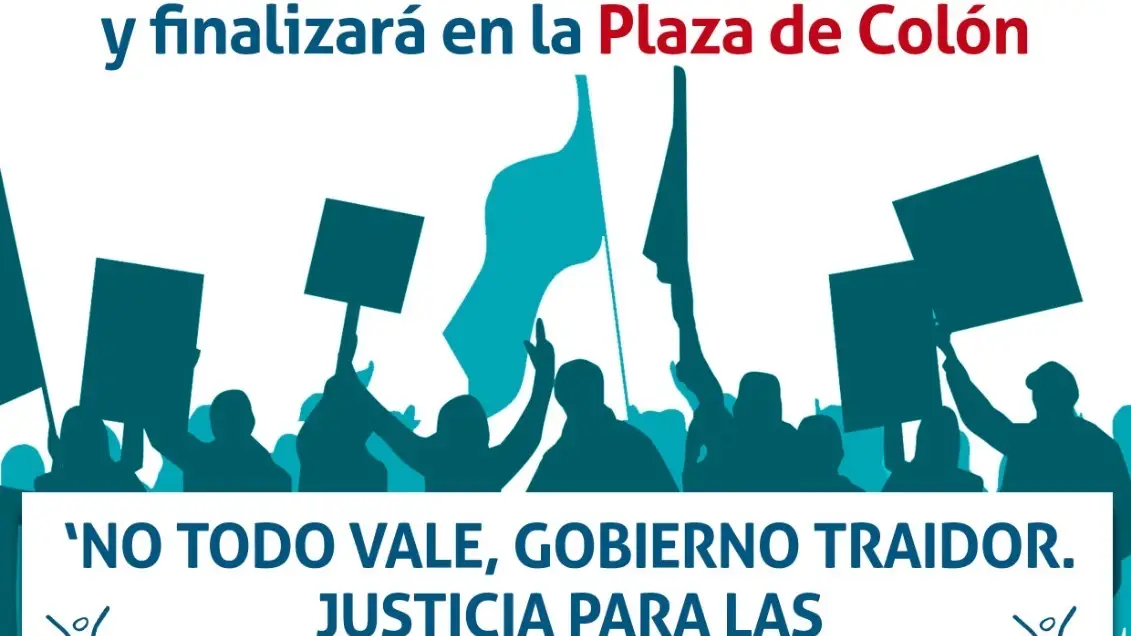 Cartel de la convocatoria de la manifestación de la AVT