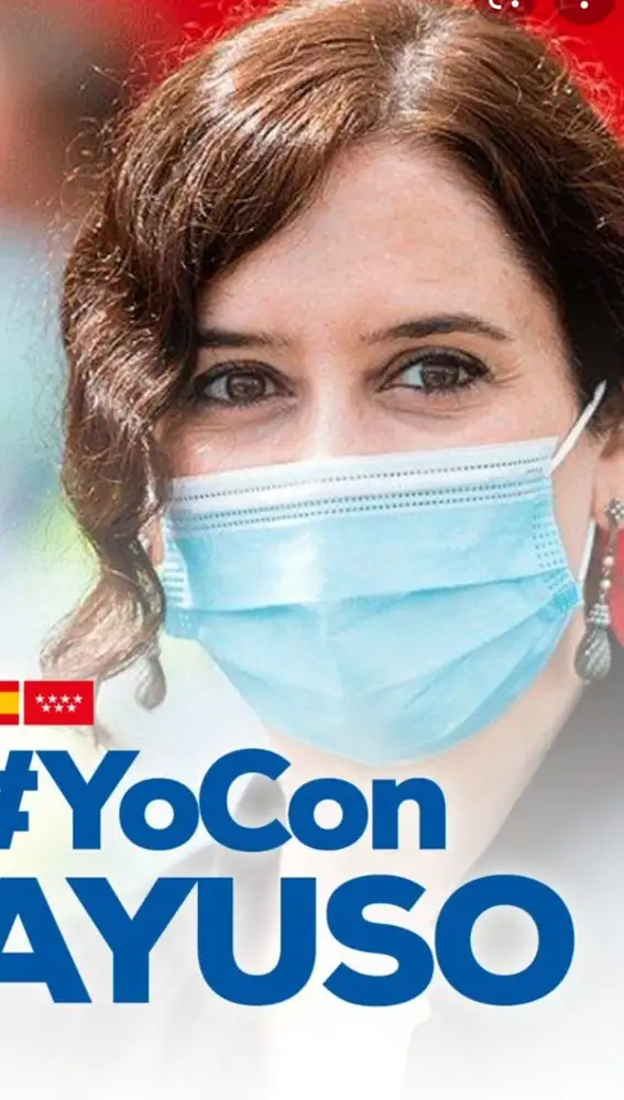 Cartel usado por los partidarios de Isabel Díaz Ayuso en redes sociales