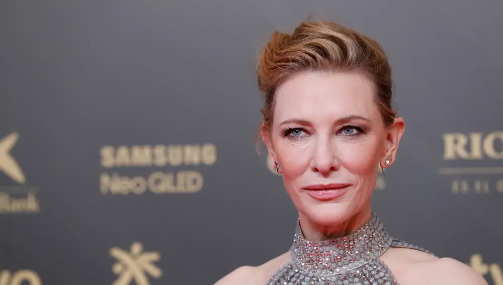 La actriz Cate Blanchett en el photocall de la 36ª edición de los Premios de Cine Goya en Valencia el sábado 12 de febrero de 2022.