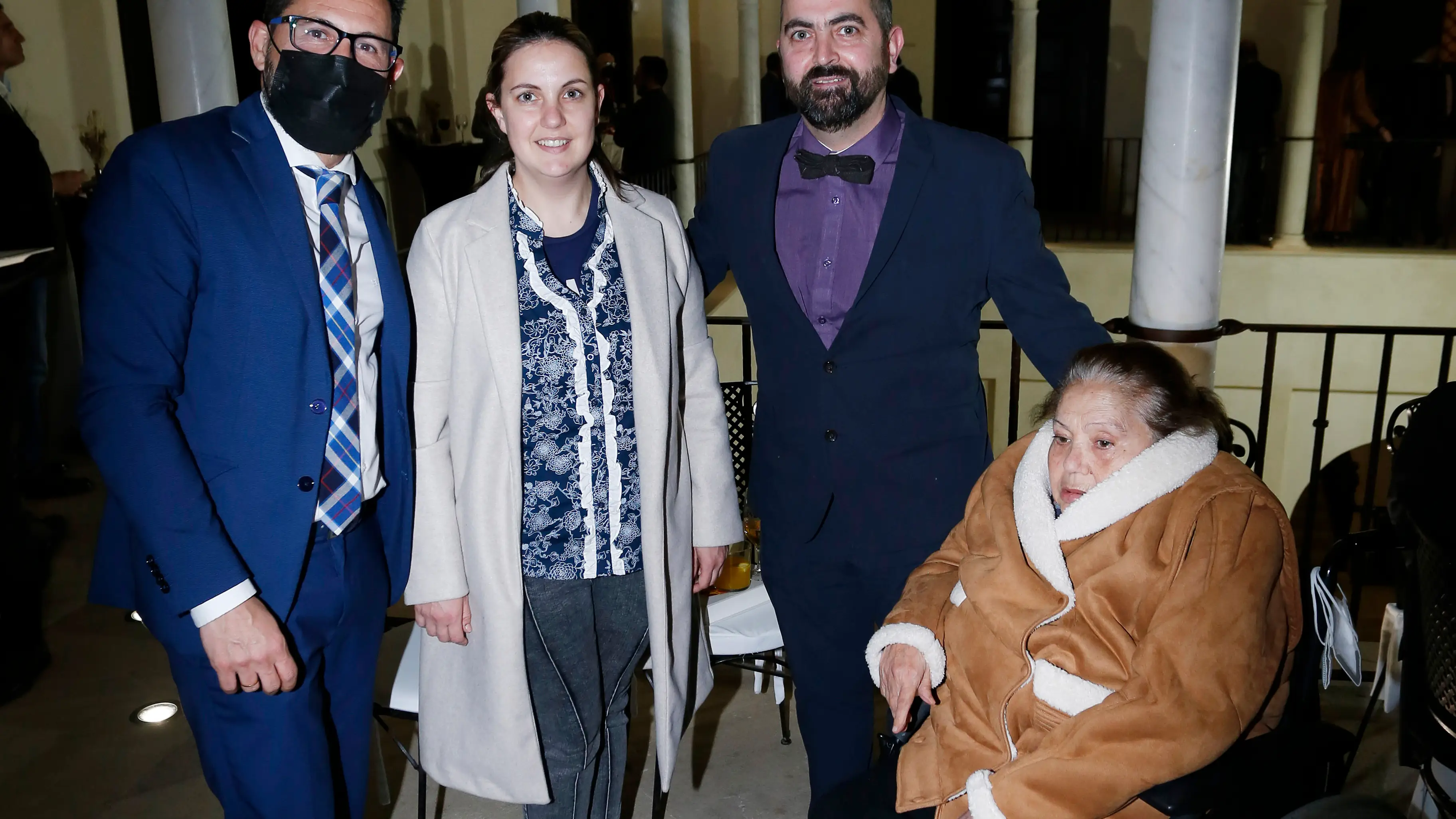 Francisco Pomares, María del Mar Madrid, Juan Diego Madrid e Isabel Enrique