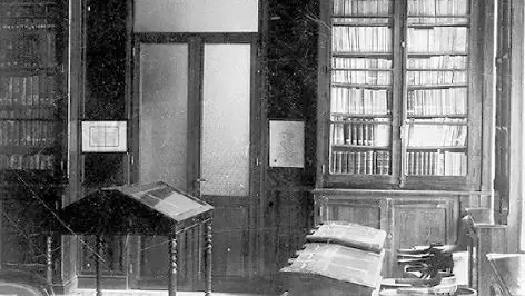 Imagen de archivo de la Biblioteca Pública de Palencia en el año 1932