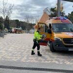 Los servicios de emergencia en el Parque atracciones