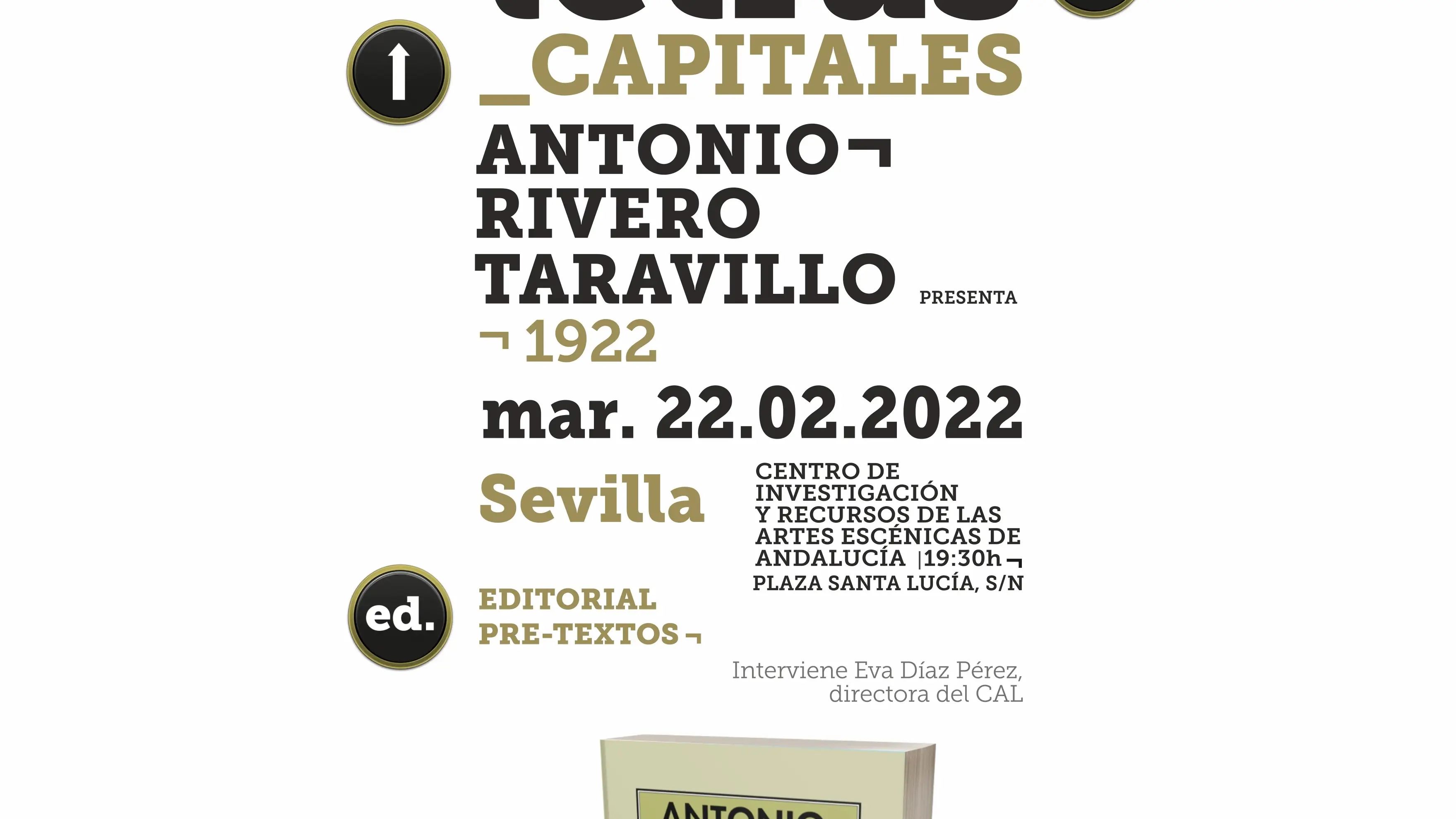 Cartel del programa 'Letras Capitales' del Centro Andaluz de las Letras en Sevilla. JUNTA DE ANDALUCÍA