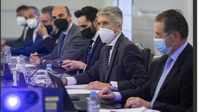 El ministro del Interior, durante el acto de presentación
