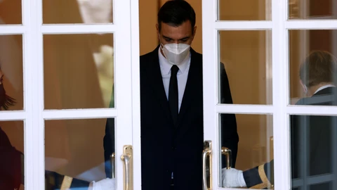 El presidente del Gobierno, Pedro Sánchez al encuentro de la primera ministra del Reino de Dinamarca, Mette Frederiksen
