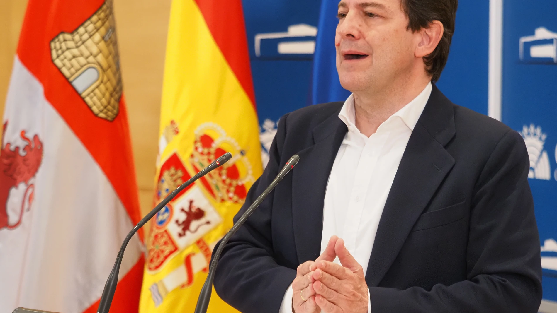 El presidente del PP en funciones de la Junta de Castilla y León, Alfonso Fernández Mañueco