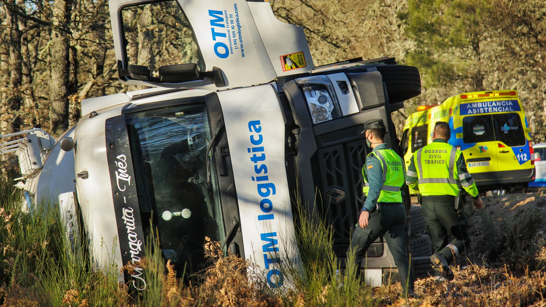 Un hombre resultó herido durante la tarde de este martes en las carreteras de Salamanca