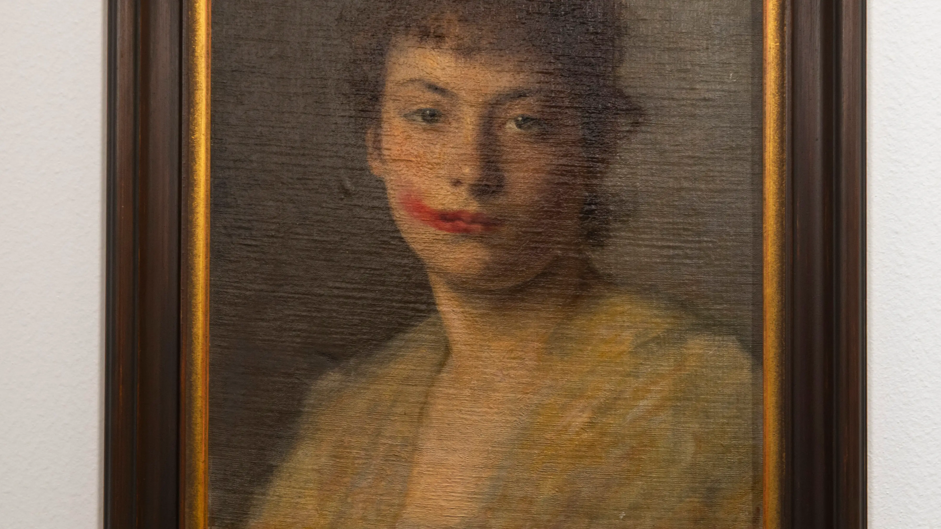 “Woman with smeared lipstick” , de Hans-Peter Feldman. Galería Projectesd.