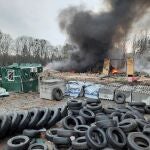 Un puesto militar de Ucrania en la región de Kiev atacado por soldados rusos