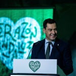 Moreno en la presentación de la campaña "Corazón andaluz"
