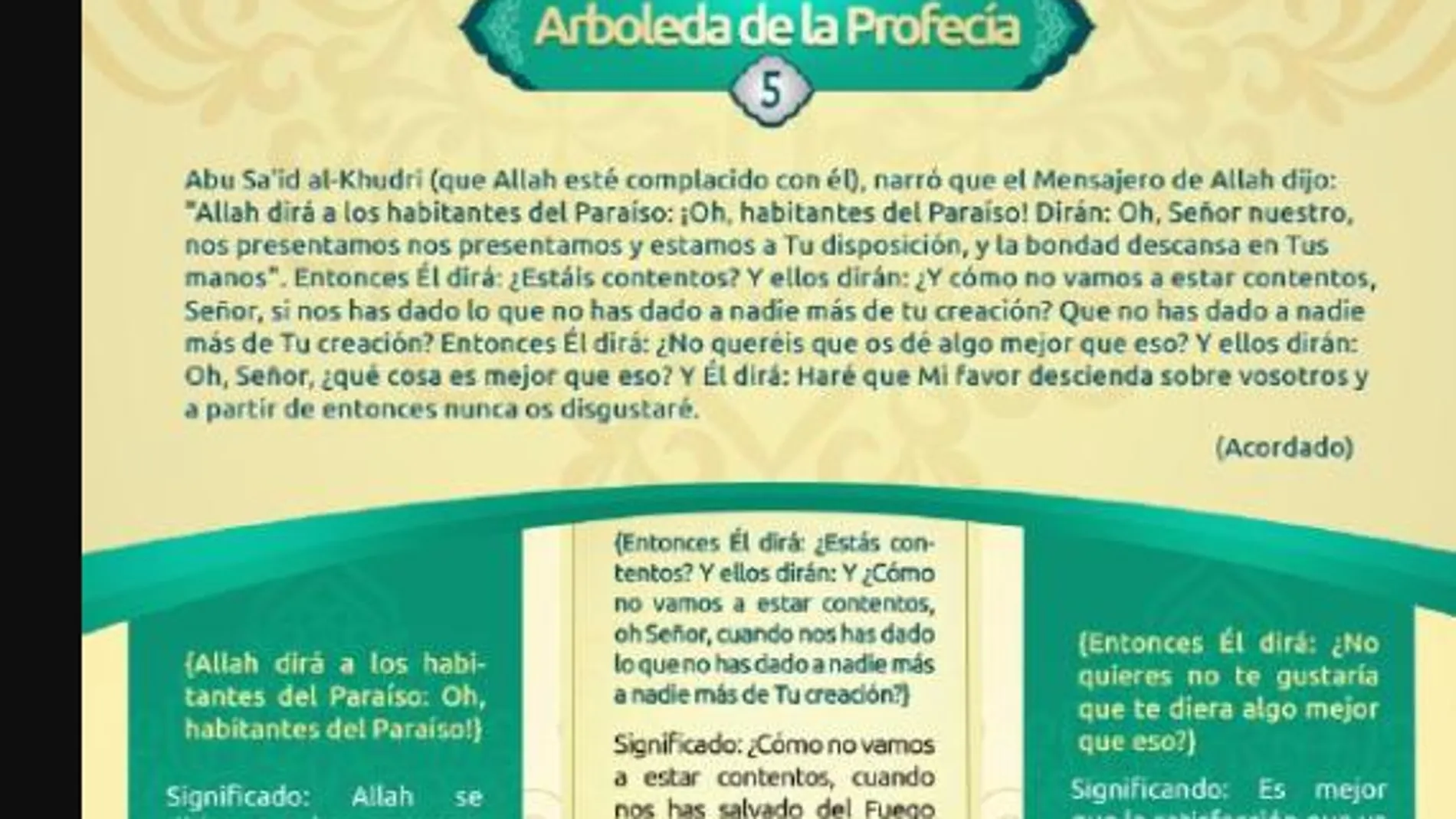 Texto pubñlicado en español por el Estado Islámico para animar a sus terroristas, a los que no informa de la muerte del "califa" Hashimi