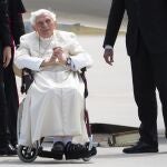 El Papa emérito, en una de sus apariciones públicas más recientes